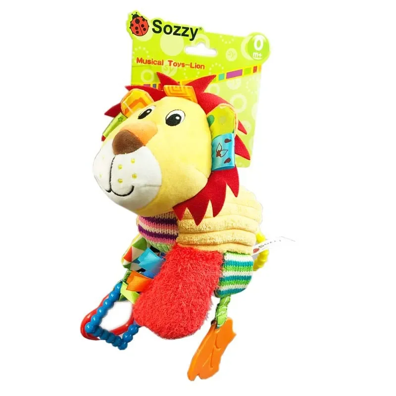 Sozzy Animal culla Trailer Hanging Music Box Baby Bell Clutch Doll Baby peluche all'ingrosso