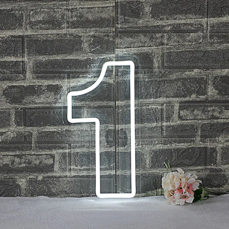 LED Lighting Digital Design Birthday Party Neon Decorative Lights and Adjustable Light for Birthday Gifts