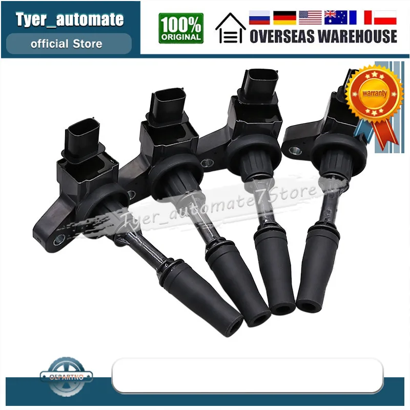 12654078 4PCS Ignition Coils For Buick Envision Cadillac ATS Chevrolet Equinox Impala Malibu Traverse GMC Acadia Canyon Terrain