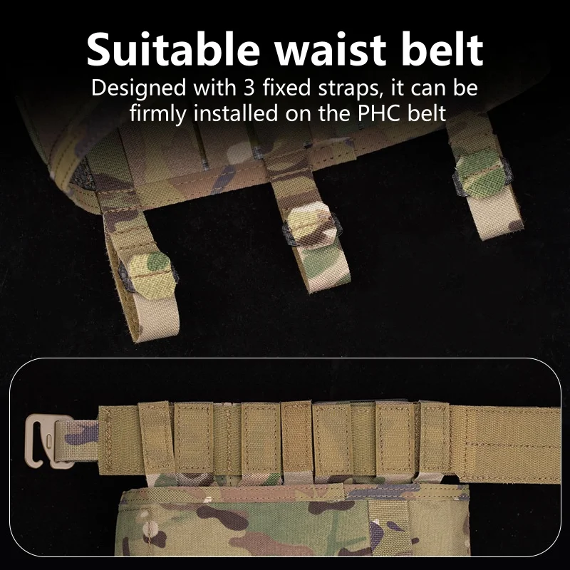 حقيبة الاسترداد PHC حقيبة المرافق القابلة للطي واجب حزام جبل مولي تصاعد المعدات الخارجية الملحقات تخزين مجلة الخصر #4