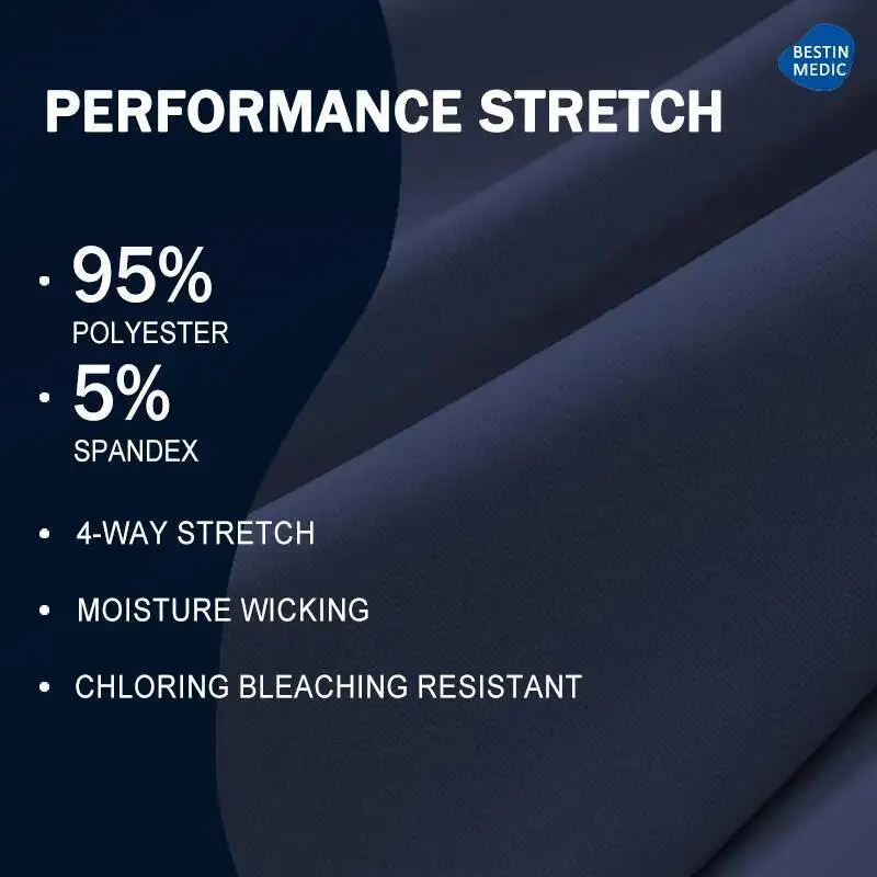 Men S Scrubs Set Doctor Nursing Uniforms Medical Hospital Work Suits Dental Clinical Sanitary Outfit Quick Dry Way Stretch S