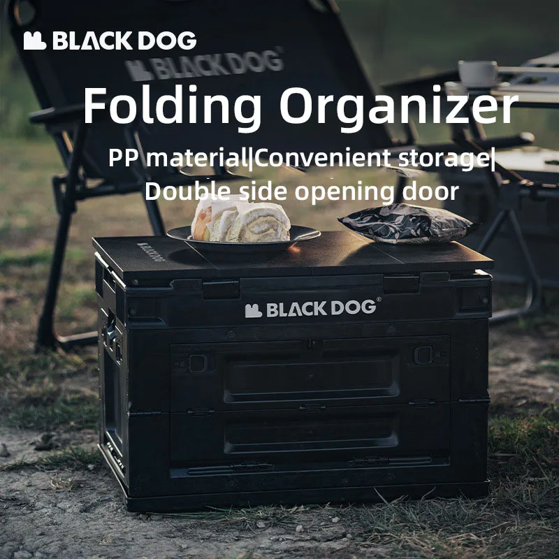 BLACKDOG Vientiane Folding Storage Box Portable Large Capacity Outdoor Camping Double Sided Door Travel Sundries Bag