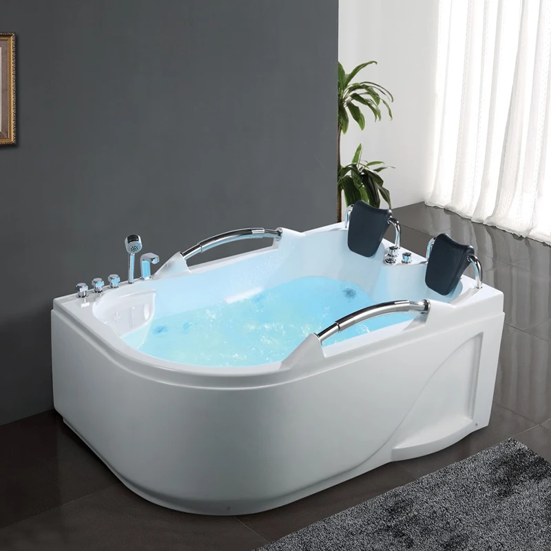 Independent single and double bathtub 1.6/1.7/1.8 meter constant temperature heating surfing massage color light