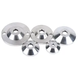 304 Stainless Steel Heavy Duty Fixing Foot Cup Machine Tool Foot Pad Chassis Dia 40/50/60/80/100mm Pack of 4