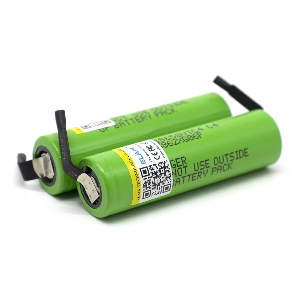 2pcs 18650 3.6V 2000mAh small internal resistance lithium battery stable performance wide application range VTC4-nickel sheet