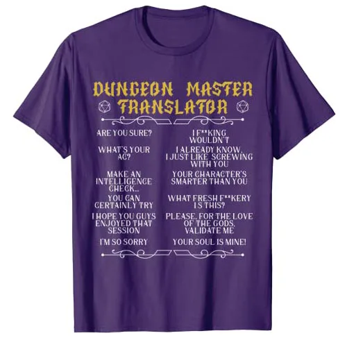 Gaming Master Tabletop gra planszowa RPG Gamer Gaming Dungeon T-Shirt prezenty zabawna gra-Geeks Graphic Tee topy bluzki z krótkim rękawem