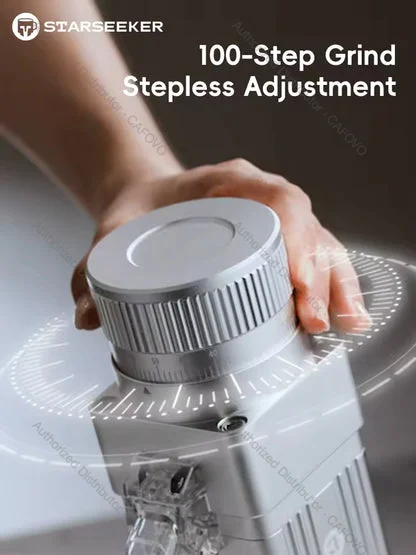 STARSEEKER E55Pro Portable Stainless Steel 55MM Conical Burr Electric Coffee Grinder for Office Home