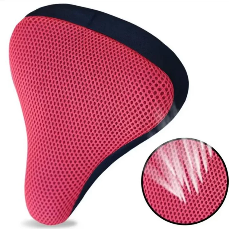 1pc 3d silicone macio almofada do assento da bicicleta respirável confortável sela capa para universal bicicleta ciclismo sela
