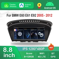 8.8 inch for BMW E60 E61 E92 2005 - 2012 CCC CIC System 4G WiFi GPS 1920*720P Android Car Radio Video Multimedia Player