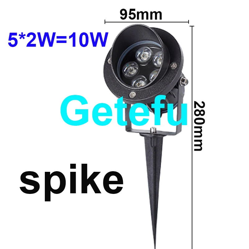 Led Landschapsverlichting 12W 18W 24W Buiten Schijnwerpers Spike Spotlight Dc 12v 110V 220V Tuinlamp Rgb Led Gazon Licht Boom Lamp