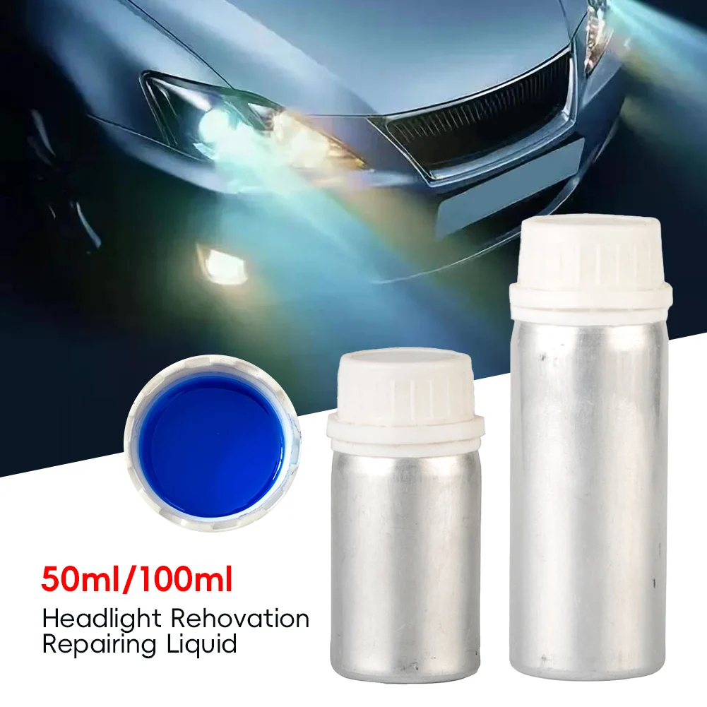 Headlight Polisher Liquid Evaporator Polymer Liquid Headlights Chemical Polish Headlight Restoration Kit Polish For Headlights