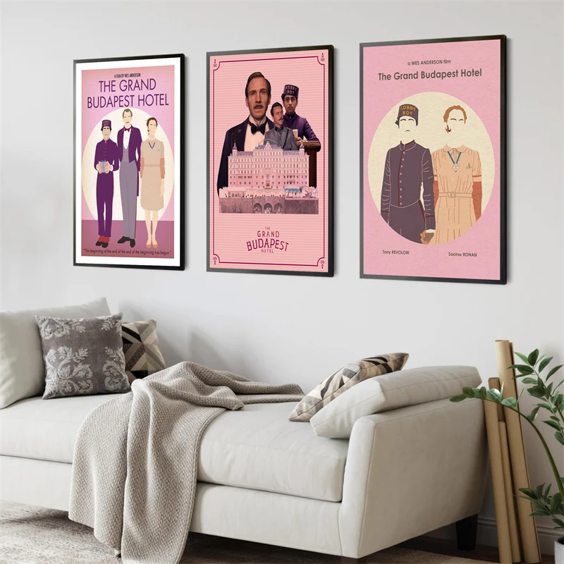 الكلاسيكية الرجعية السياحية الفيلم ملصق للمنزل ديكور ، قماش طباعة ، جدار الفن ، جدارية للمطبخ و غرفة ، التفاصيل جراند آنا فندق ، الجمالية ملصق