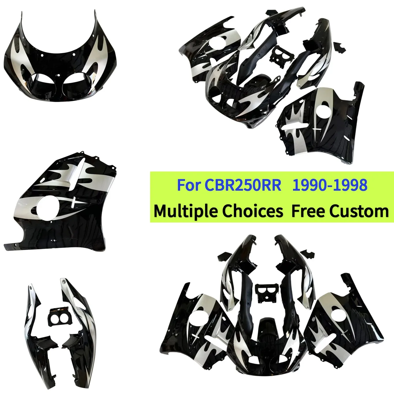 

Sport Bike Fairing Set For Honda CBR250RR MC22 1990-1994 1995 1996 1997 1998 1999 Accessories Body Cover