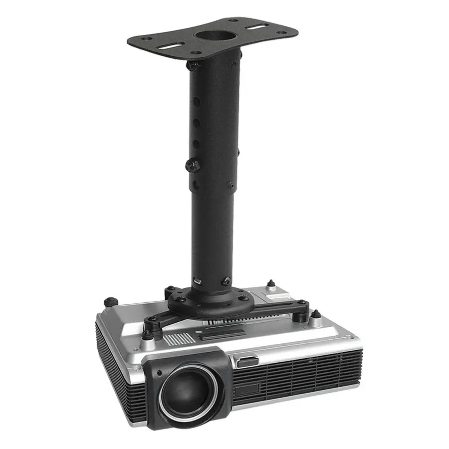 P101 Universal Projector Ceiling Mount Solid Steel Construction Easy to Install Black