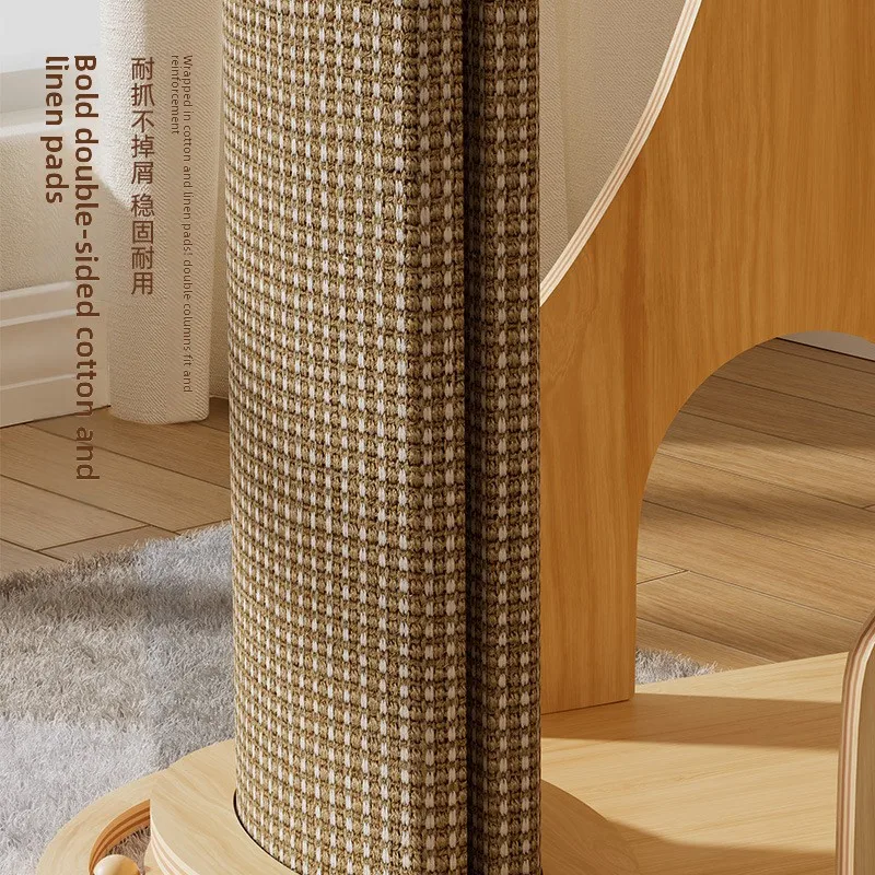 Cat Tower Pet Toy Home Does Not Take Up Space Solid Wood Cat Tree Cat Scratching Board Pet Supplies Pet Furniture