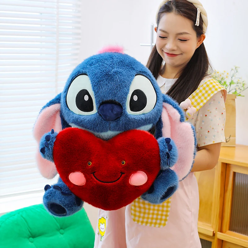 25/45 سنتيمتر ديزني شعبية القلب المعانقة غرزة ألعاب من نسيج مخملي دمية لطيف دوول عيد الحب فتاة هدية الكرتون الأطفال وسادة