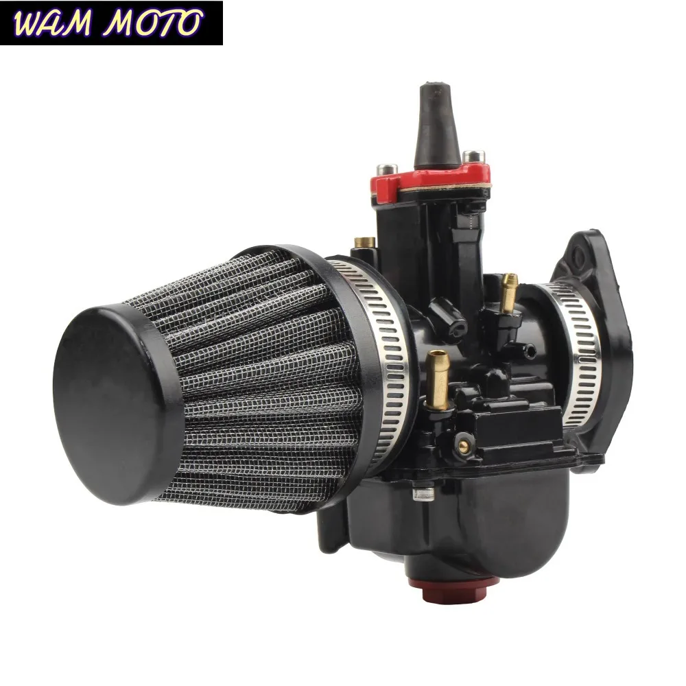 Motorcycle Power Carburetor with Intake Manifold Air Filter Carb For PWK 28 30 28mm 30mm