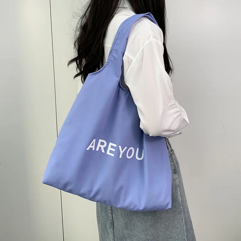 Canvas Tote Women\'s Bag Cotton Cloth Shoulder Shopper Bags for Woman 2024 Japanese Girl Student Book Bag Eco Shopping Handbags