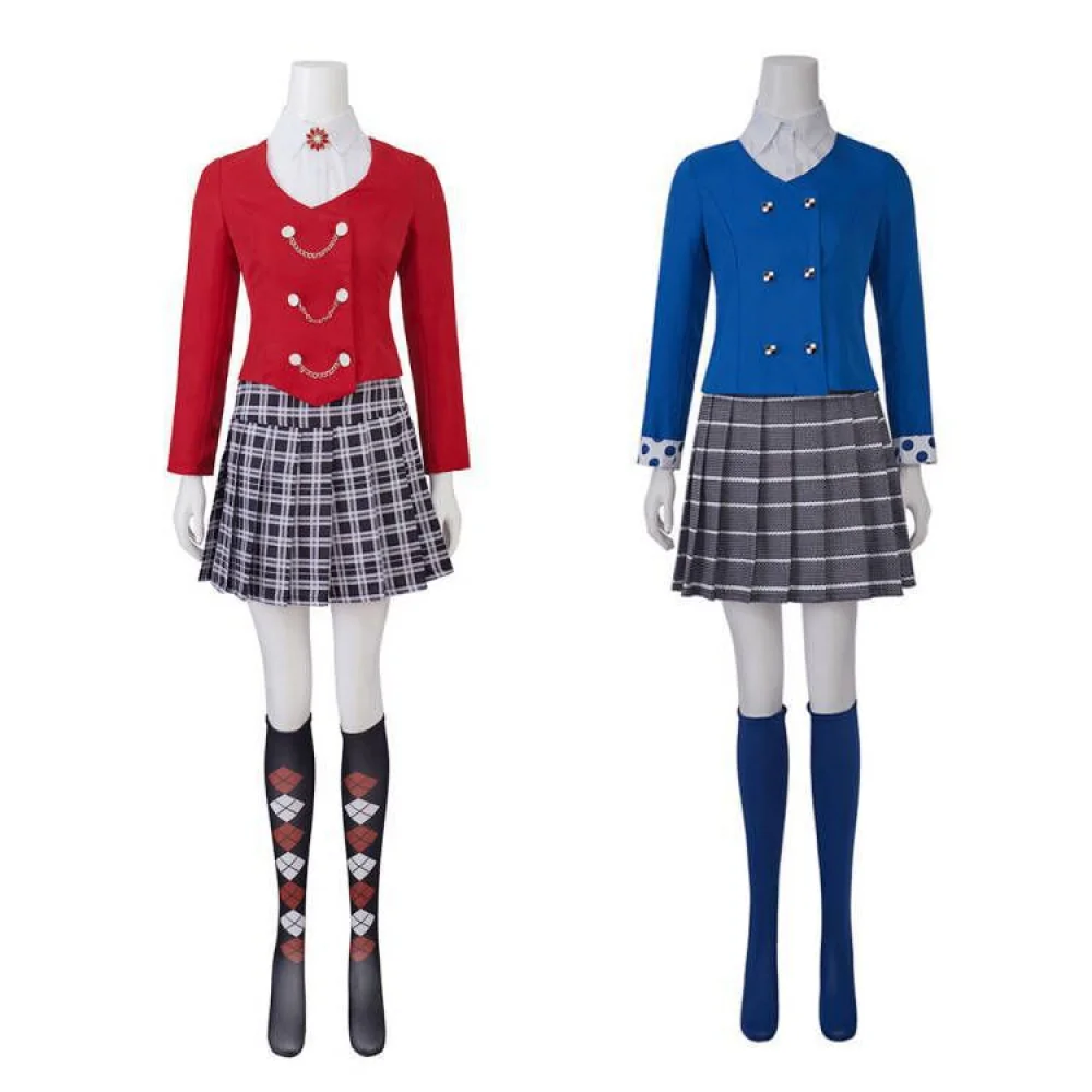 Film Anime Heathers The Musical Veronica Sawyer Cosplay Costume Women Girl Jk Uniform Skirt Halloween Party Stage Dress Outfit