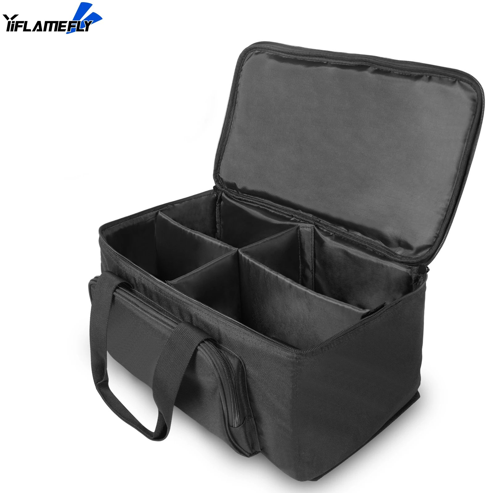 

Yiflamefly Par прожектор сумка мягкая сумка для хранения для 40*22*18 см Par Light 4 шт. сумка Par Lights с перегородкой черного цвета