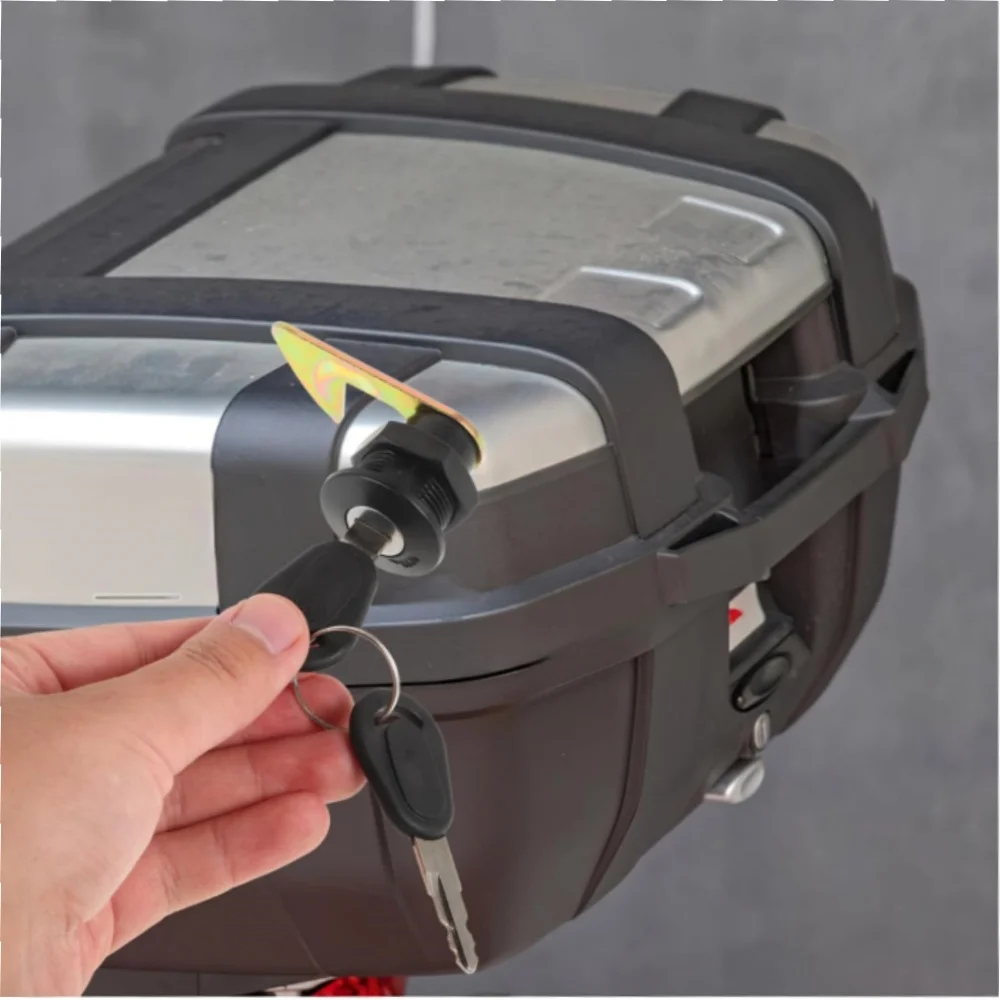 Hot sale 1Set (1 Lock+2 Keys+4 Metal Hook) Electric Car Scooter Tail Box Lock Trunk Lock Accessories Motorcycle Rear Locks image 3