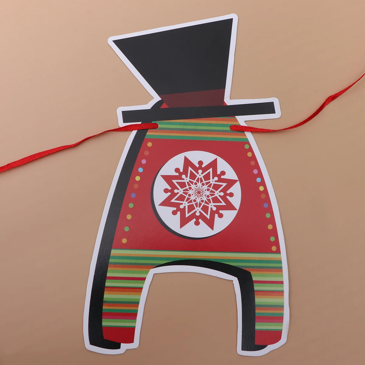 

Christmas Paper Flags Bunting Banner Garland Decorations for Party Home Wall Door Christmas Ornaments Holiday