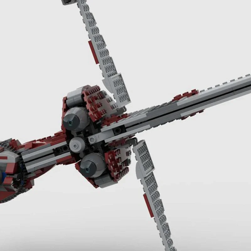 524pcsPCS B-Wing Mark II Starfighter Building Block MOC Alternate Build Of 75362 T-6 Shuttle Kids Toys Birthday Gifts