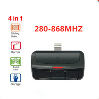 Universal 280-868MHZ Garage Door Control 3 in 1 multifrequency Remote With Clip  Rolling code Transmitter