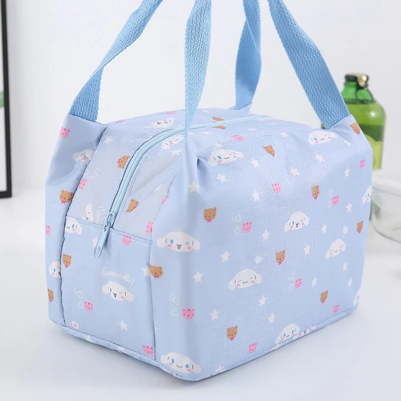 Sanrio Hello Kitty Insulation Bag Anime Figure Cinnamoroll Kuromi My Melody Q Figural Thermos Bag Cute Girl Birthday Party Gifts