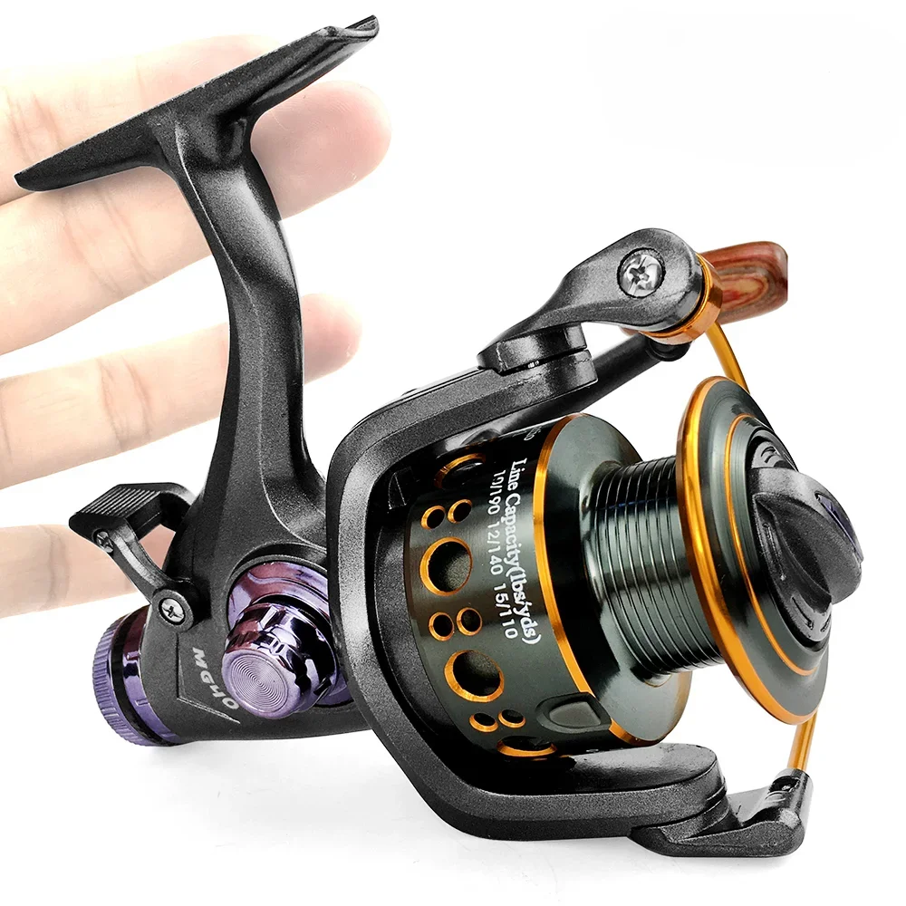 GHOTDA Double Brake Fishing Reel Super Strong Carp Fishing Feeder Spinning Reel Spinning Wheel 3000 4000 5000 6000 for Big Fish