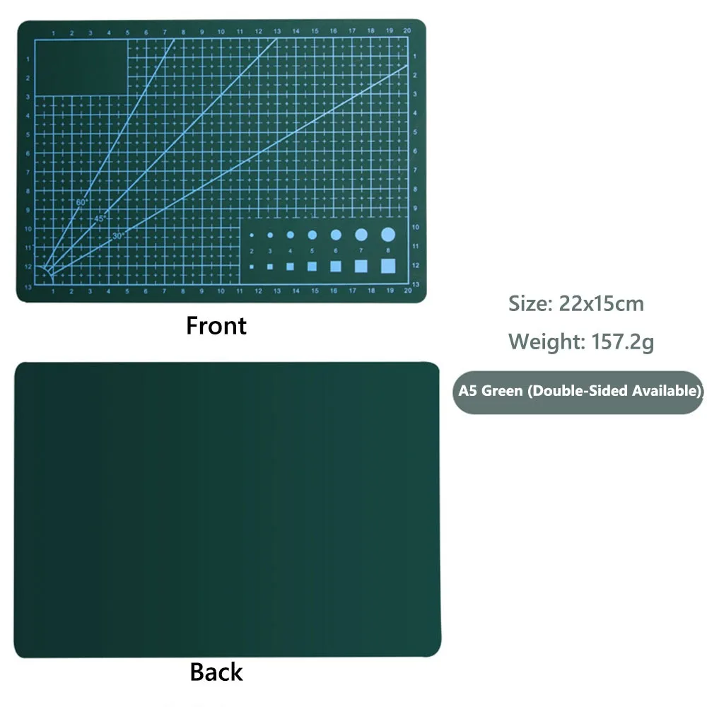 Multifunctional PVC Paper Cutting Pad Grid Line A1/A2/A3/A4/A5/A6 Carving Board Manual Double Sided Cutting Board Manual Cutting