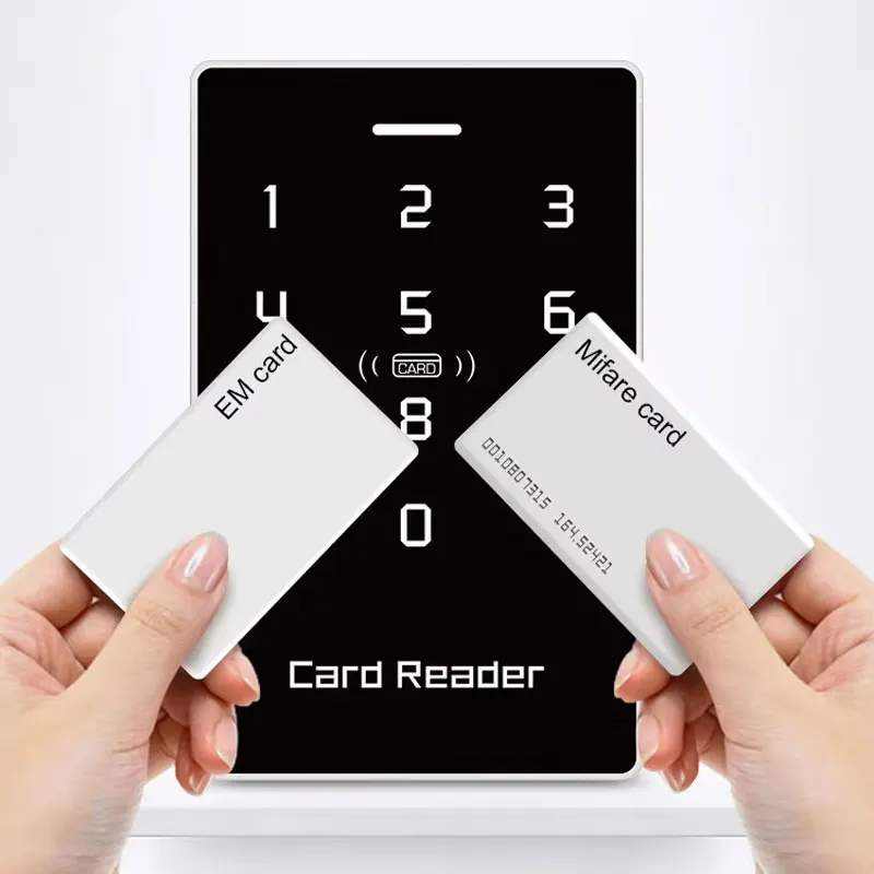 Double Frequency RFID Reader 125khz+13.56mhz Smart Card Reader For Access Control System IP67 Waterproof Wiegand26/34 Output