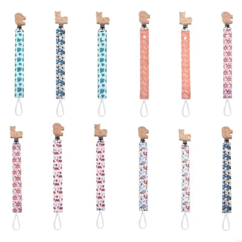 

97BE Pacifier Straps Chain Clip Baby Pacifier Holder Clip Soother Dummy Chain