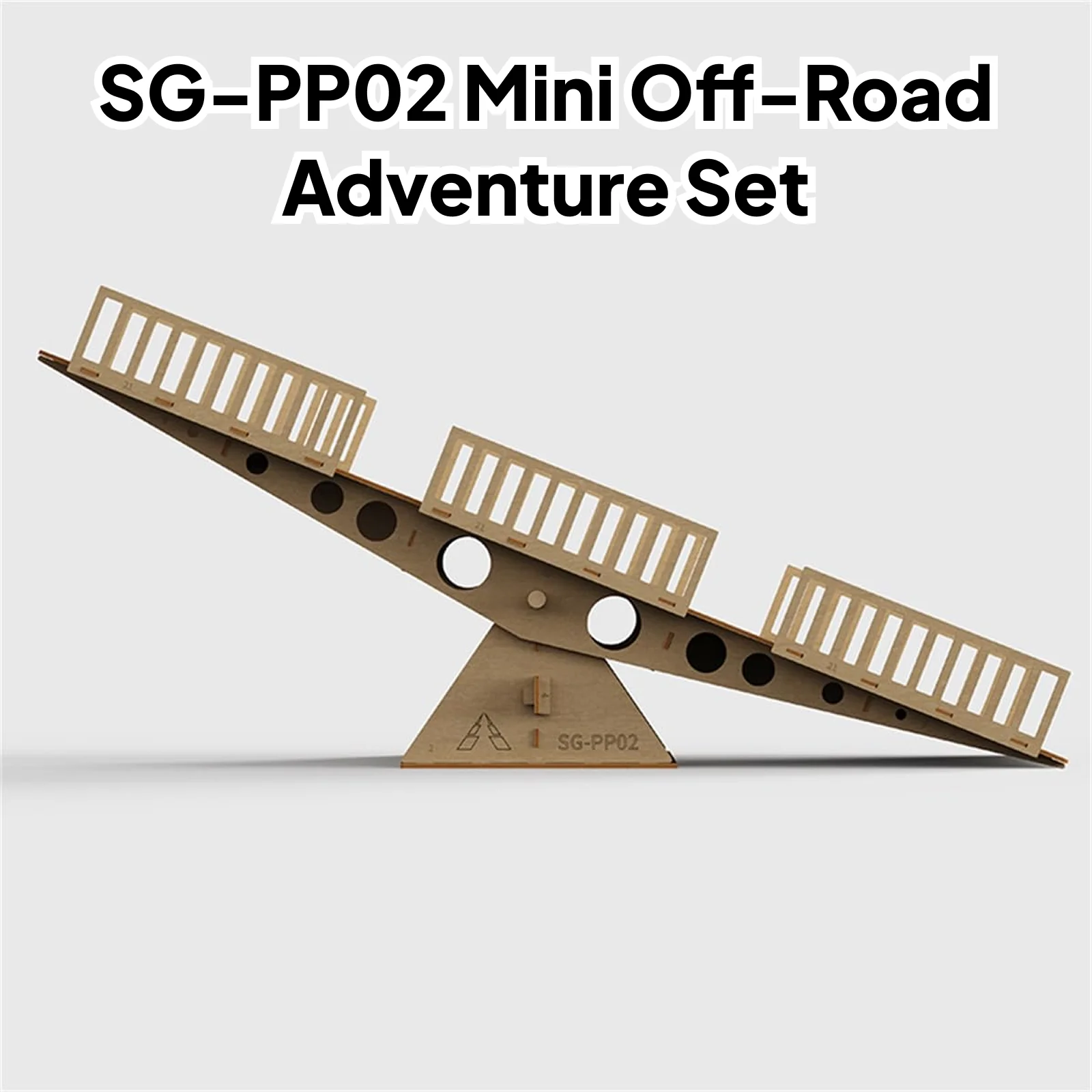 RC Cars Parts and Accessories Wooden Obstacle Bridge Ramp Realistic Props for