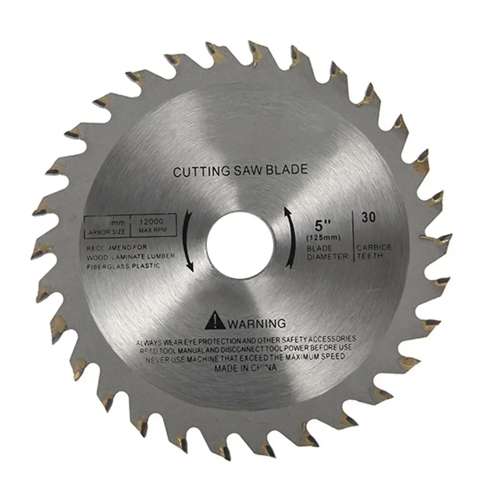 Hottest Sale Of TCT Saw Blade 125mm Cutting Disc For Hard Wood Thin Metal Plastic Workpieces DIY Cutting