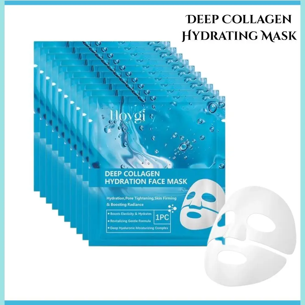 Masque Facial Hydratant et Raffermissant au Collagène Profond, Doux et Apaisant, Soins de la Peau