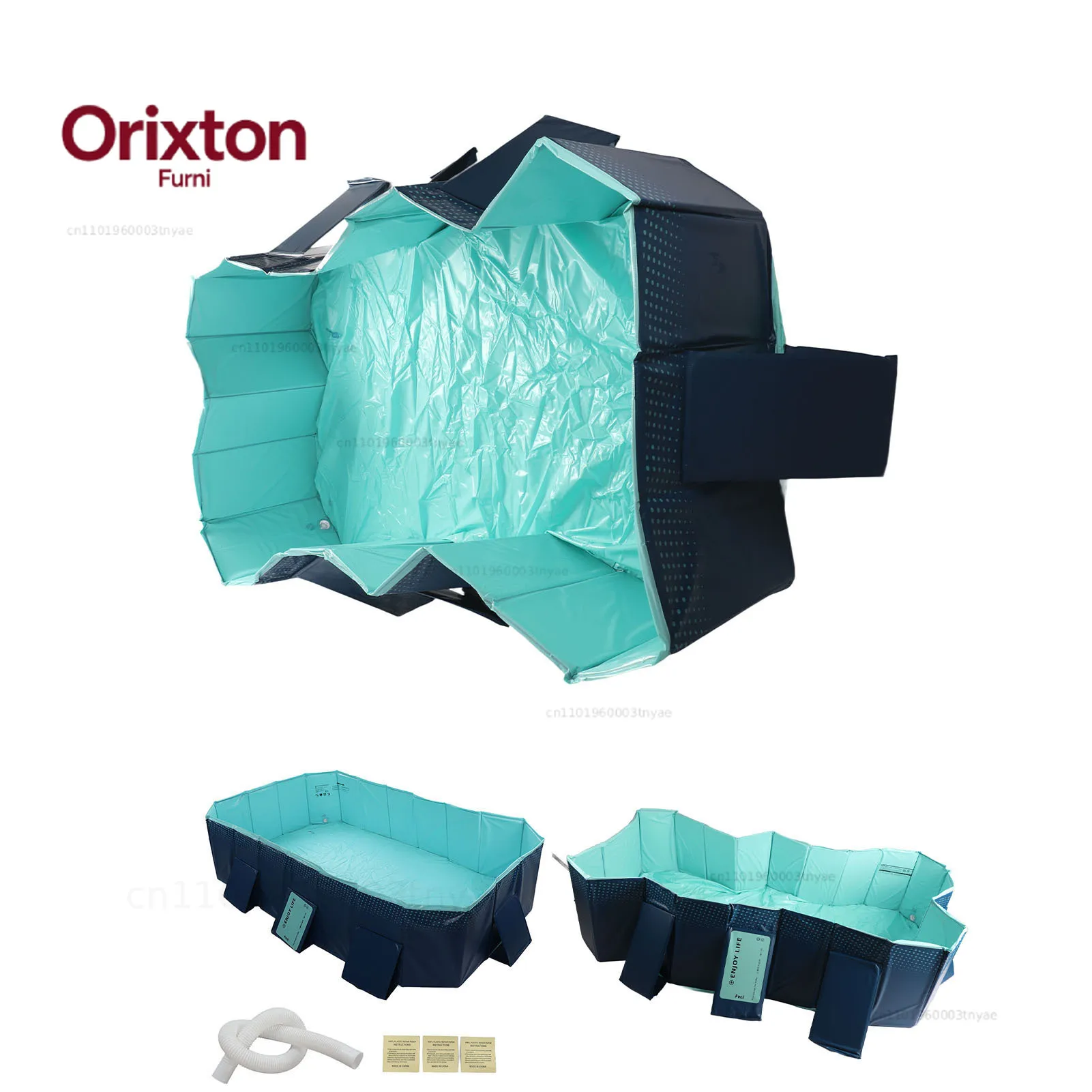 Backyard  Foldable Swimming Pool Folding Oversize Bath Pool Inflation  for Home Outdoor Foldable Swimming  Kids