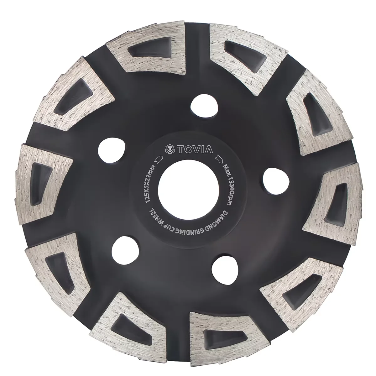 5 Inch Concrete Grinding Wheels 7/8 Inch Arbor Grinding Cup Wheel with Diamond Segments for Granite Wall Tiles Stone Concrete