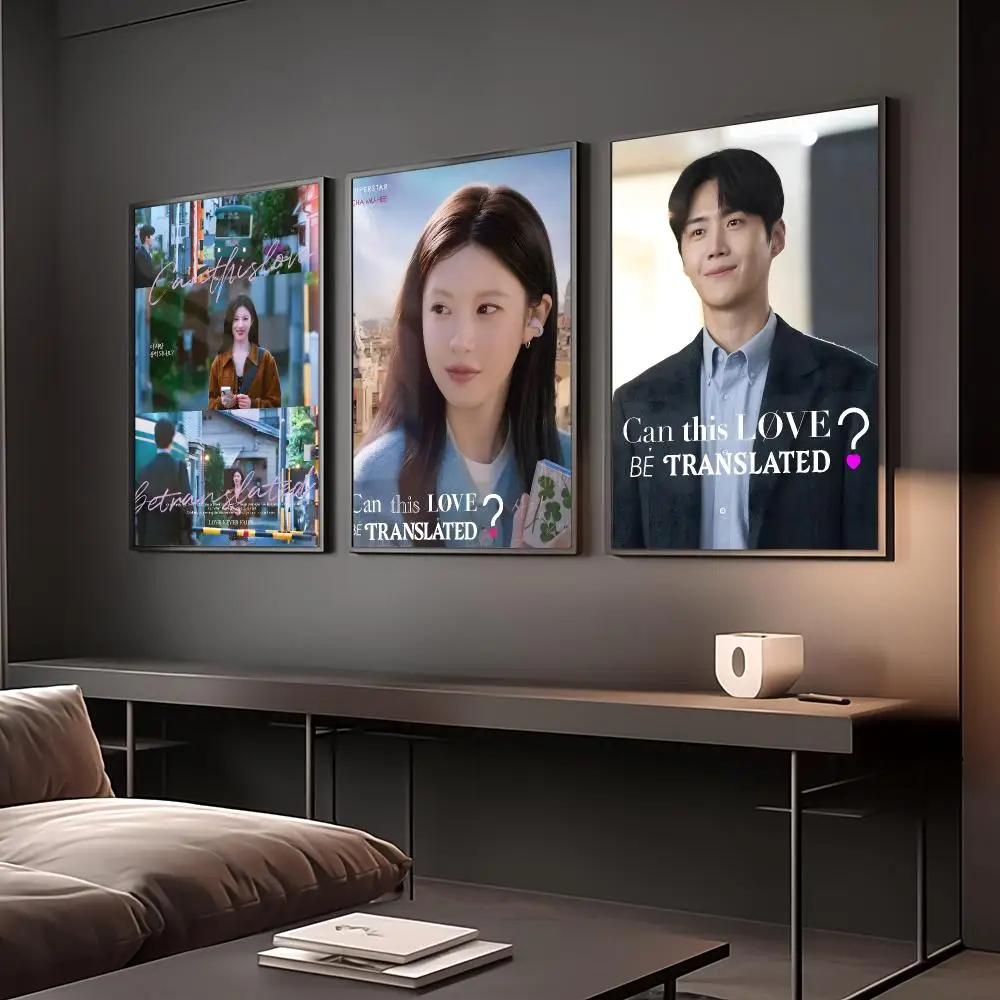 TV c-Can This Love Be Translated Poster Reteo Wall Art Aesthetic Room Decor Print Living Room Bedroom Home Decoration