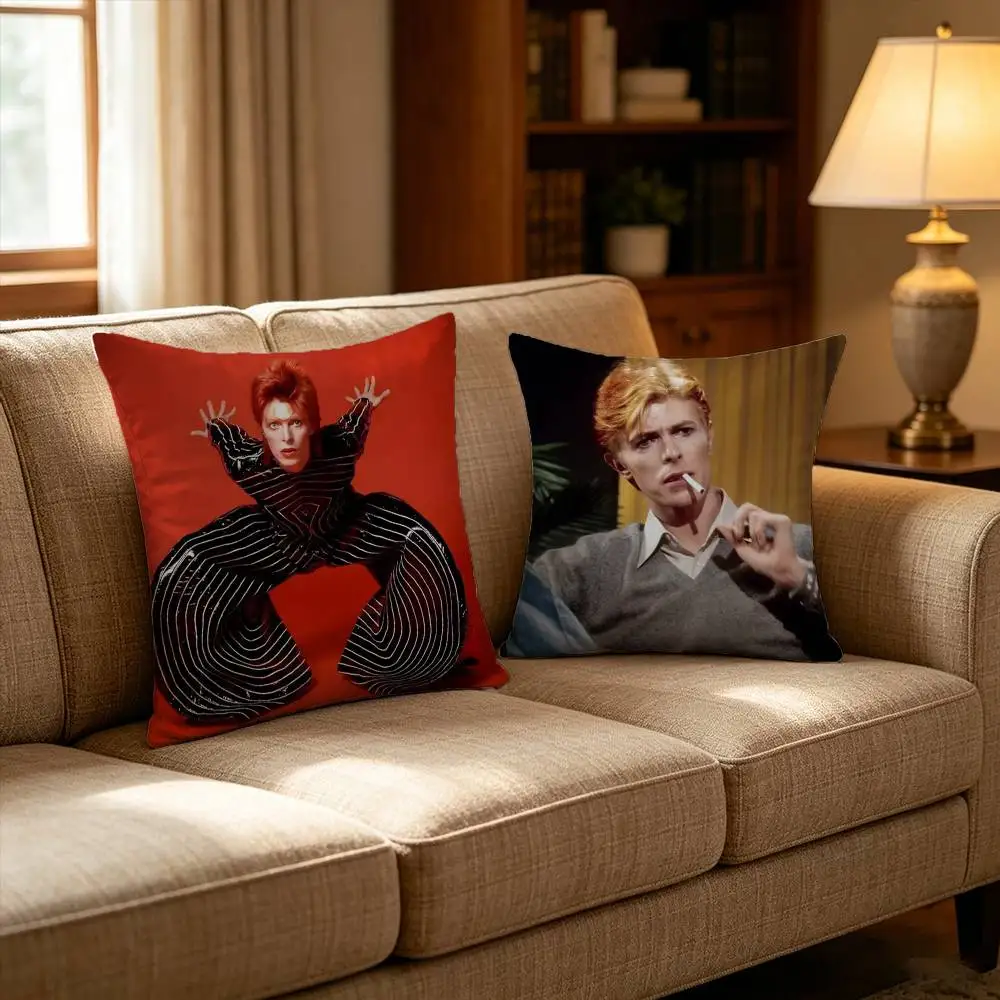 

Musician D-David B-BowieS Pillow Case Pattern Printed Pillowcase For Living Room Sofa Cushion Cover