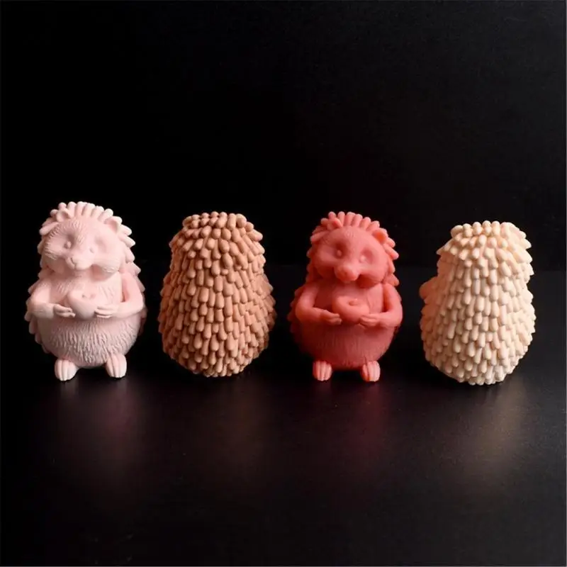 652F Easy Release Hedgehog Silicone Mold 3D Hedgehog Mold For Unique Home Decoration And Festive Celebrations