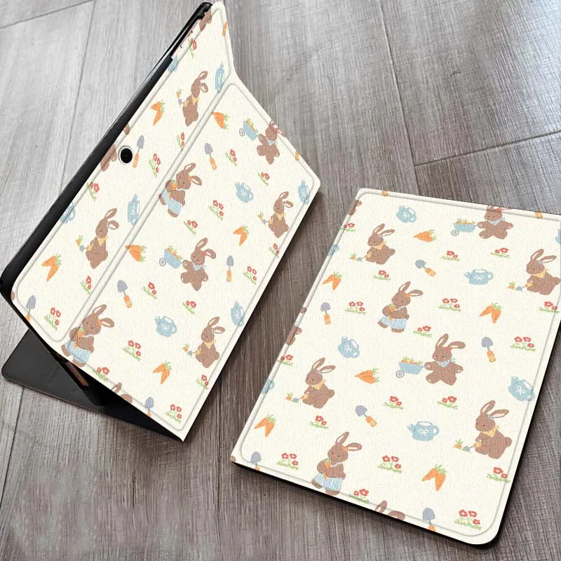 

Cartoon Bear Floral Ribbon Case For OPPO Realme Pad Air X 10.36 11 Inch Tablet