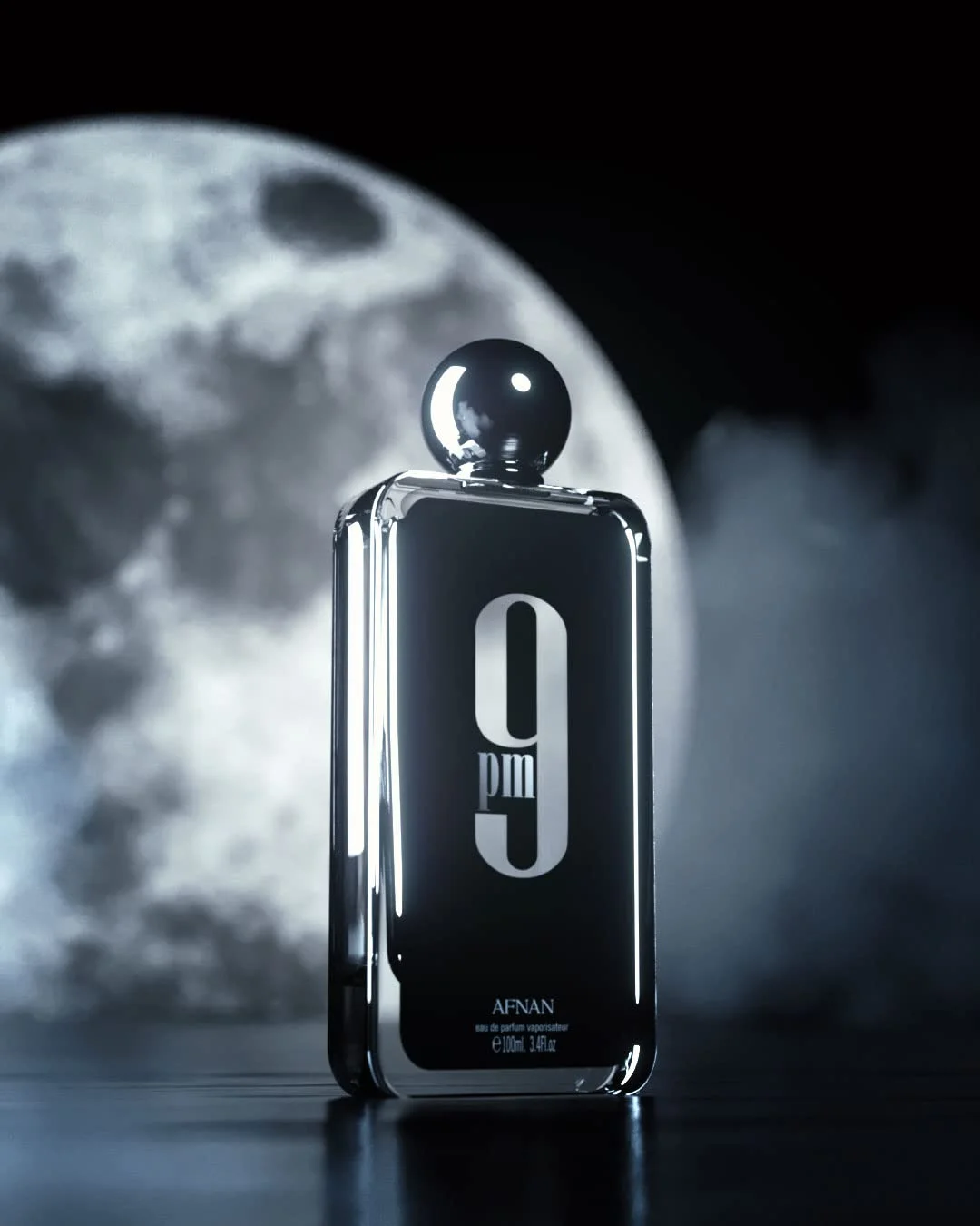 Afnan 9 PM Eau De Parfum 3.4 Oz / 100 Ml | Long-Lasting Masculine Cologne | Warm Vanilla, Cinnamon & Amber Woody Fragrance view 6
