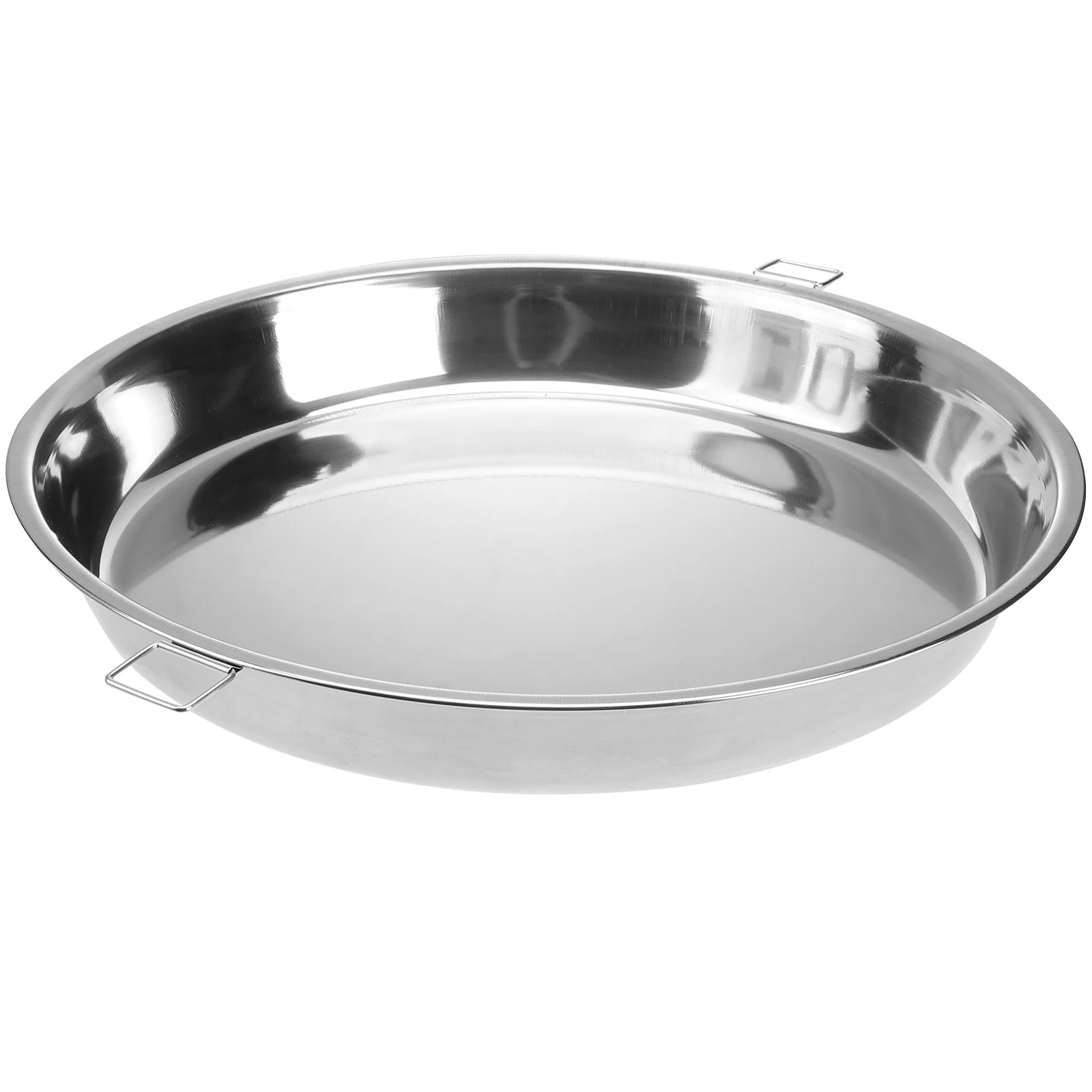 

1Pc Durable Stainless Steel Double Handle Steaming Plate Multifunctional Cooking Tray For Fish Tamale Crab Veggies