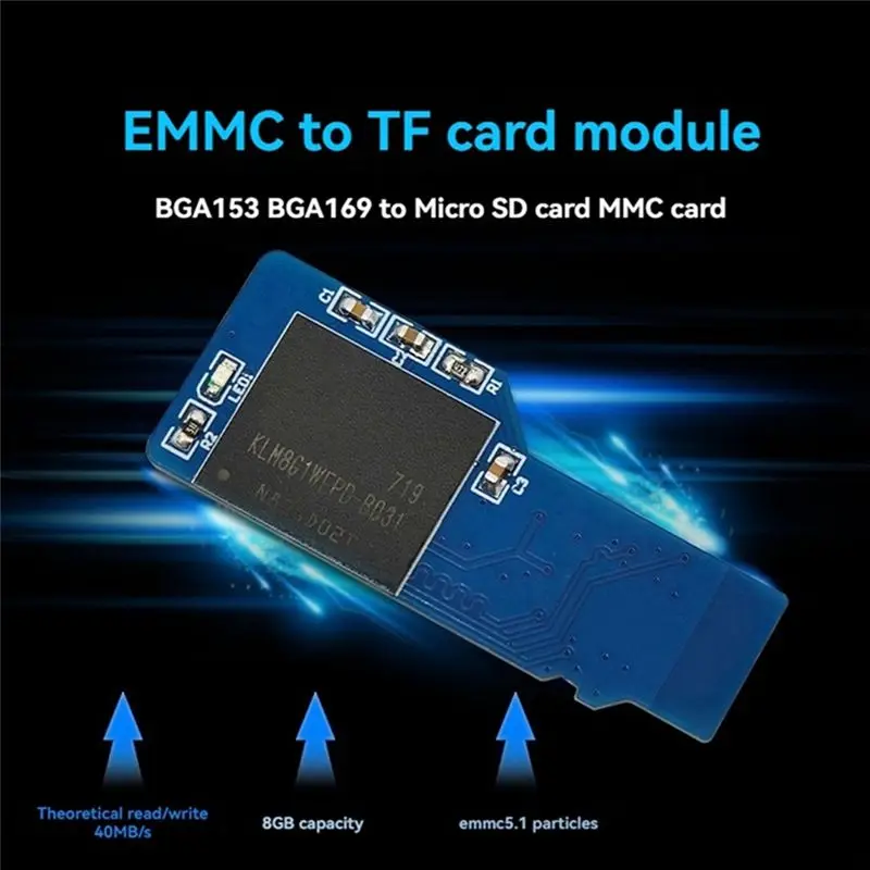 abuo-emmc-to-tf-card-module-16gb-40mb-s-bga153-bga169-adapter-for-linux-development-board-boot-card