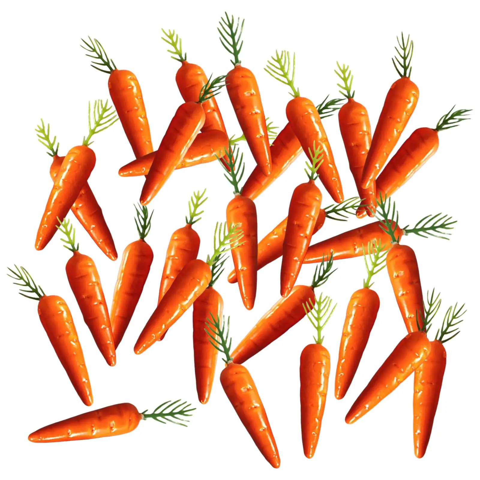 Mini Carrot Figure Foam Vegetable Decor Fairy Garden Accessories Miniature Crafts for Dollhouse Christmas Lawn Ornament Teaching