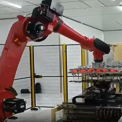 High Precision 6-Axis Robot 3500mm Arm Length 100kg Load Capacity IP40 Protection ±0.2mm Repeatability for Motor PLC