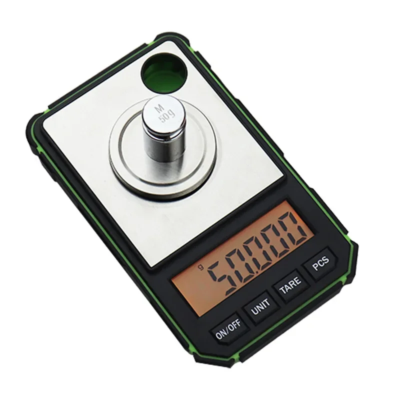 Stable 50g 0.001g Digital Scale Portable Mini Electronic Scale Precision Professional Pocket Milligram Scale 50g Calibration Wei