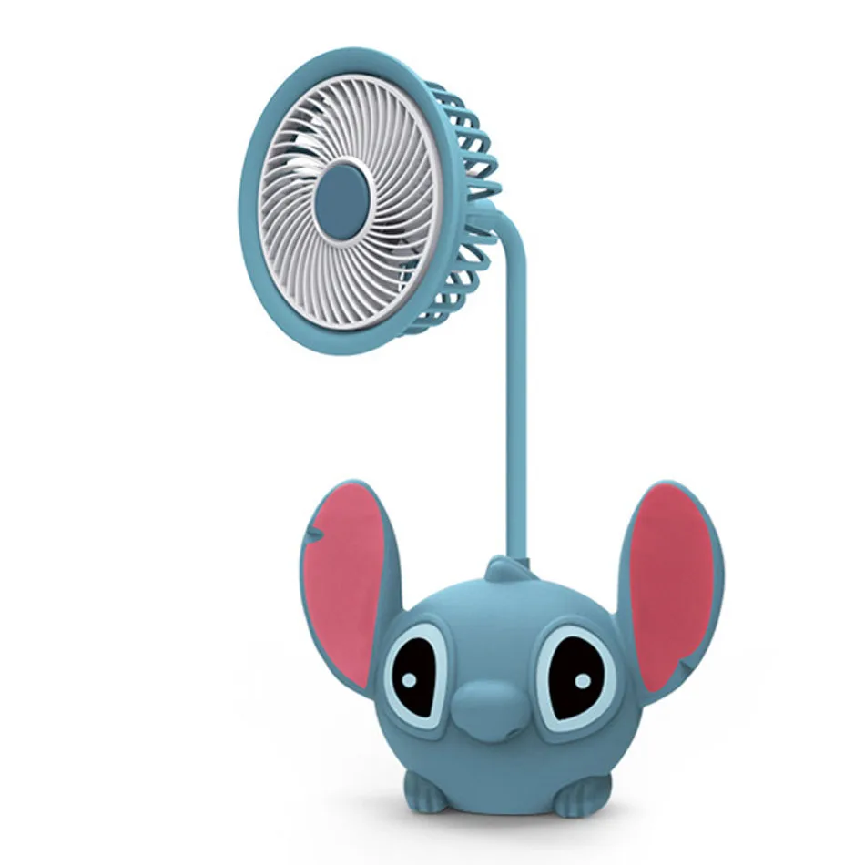 Stitch Cartoon LED Desk Light Student Eye Protection Reading Light Pencil Sharpening Learning Light Bedroom Bedside