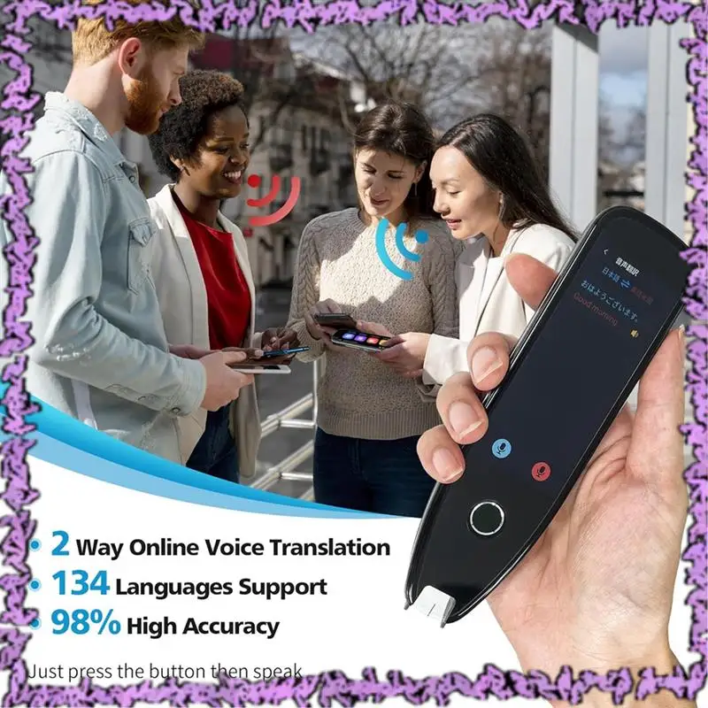 SCLL-Translation Pen Reading Tool, Text To Speech Scanning Reading Pen, Smart Pen With Voice And Photo Translation